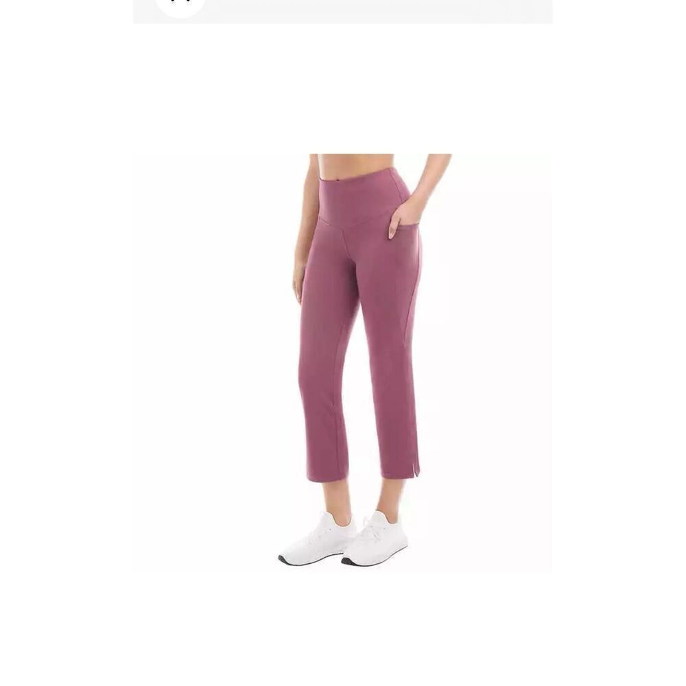 Jockey Ladies' Yoga Capri Cropped Slit Flare Pant size Small